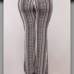 brandy print flare pants